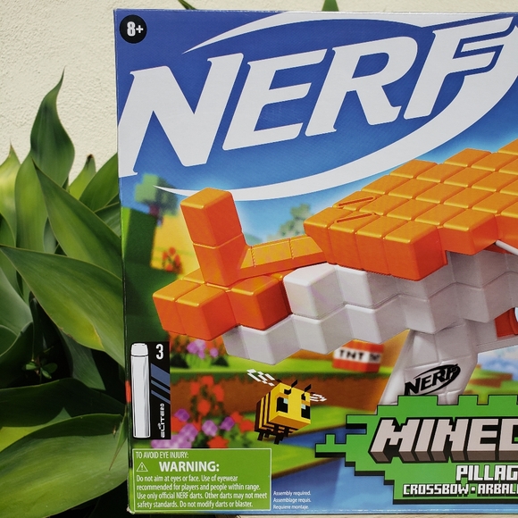 NEW NERF Minecraft Pillager Crossbow Blaster Bow Toy Nerf Dart Gun The crossbow - Picture 8 of 8